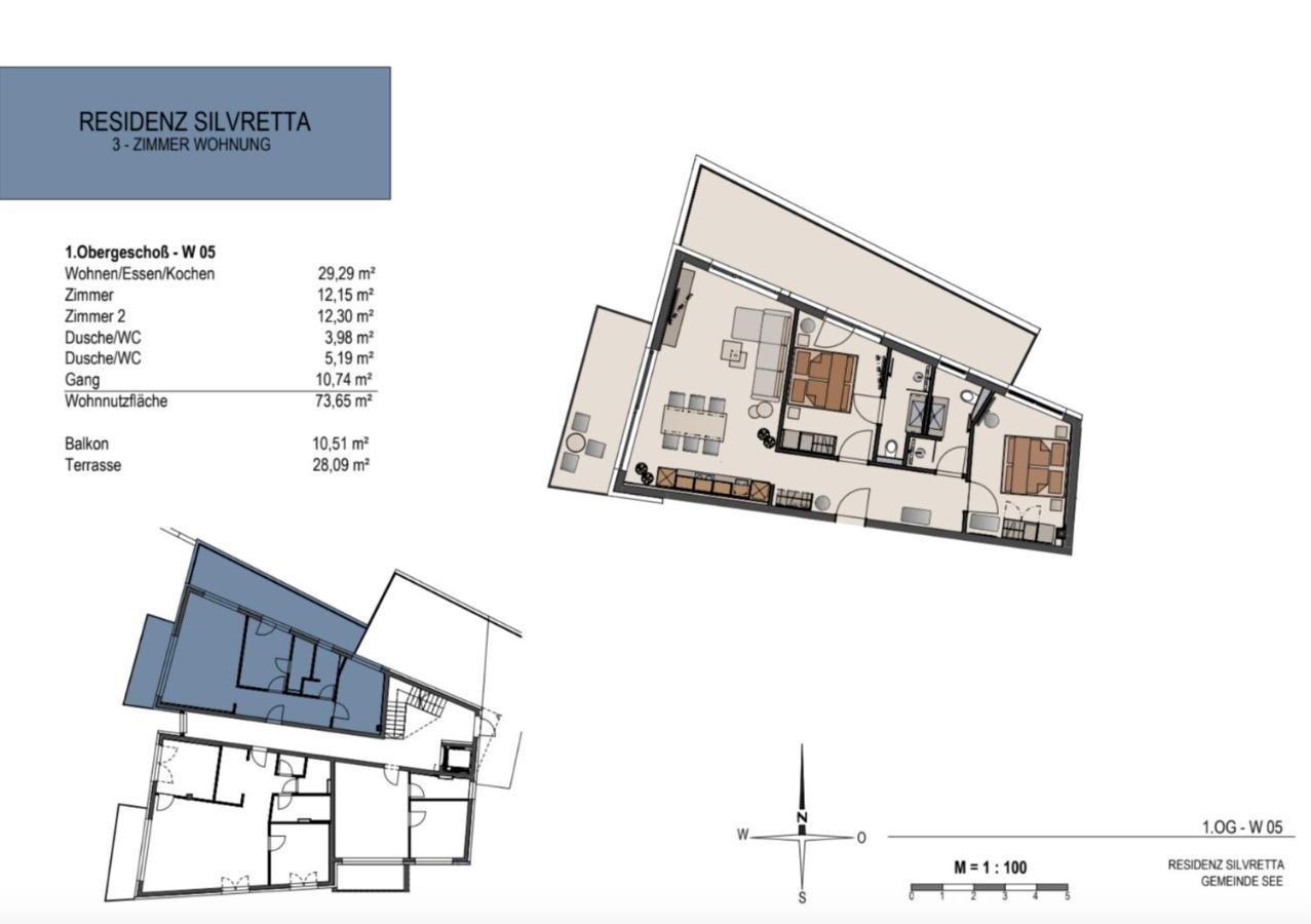 Das Luxurioese Chalet-Apartment In Der Residenz Silvretta - Inklusive Silvretta Card Premium 湖城 外观 照片